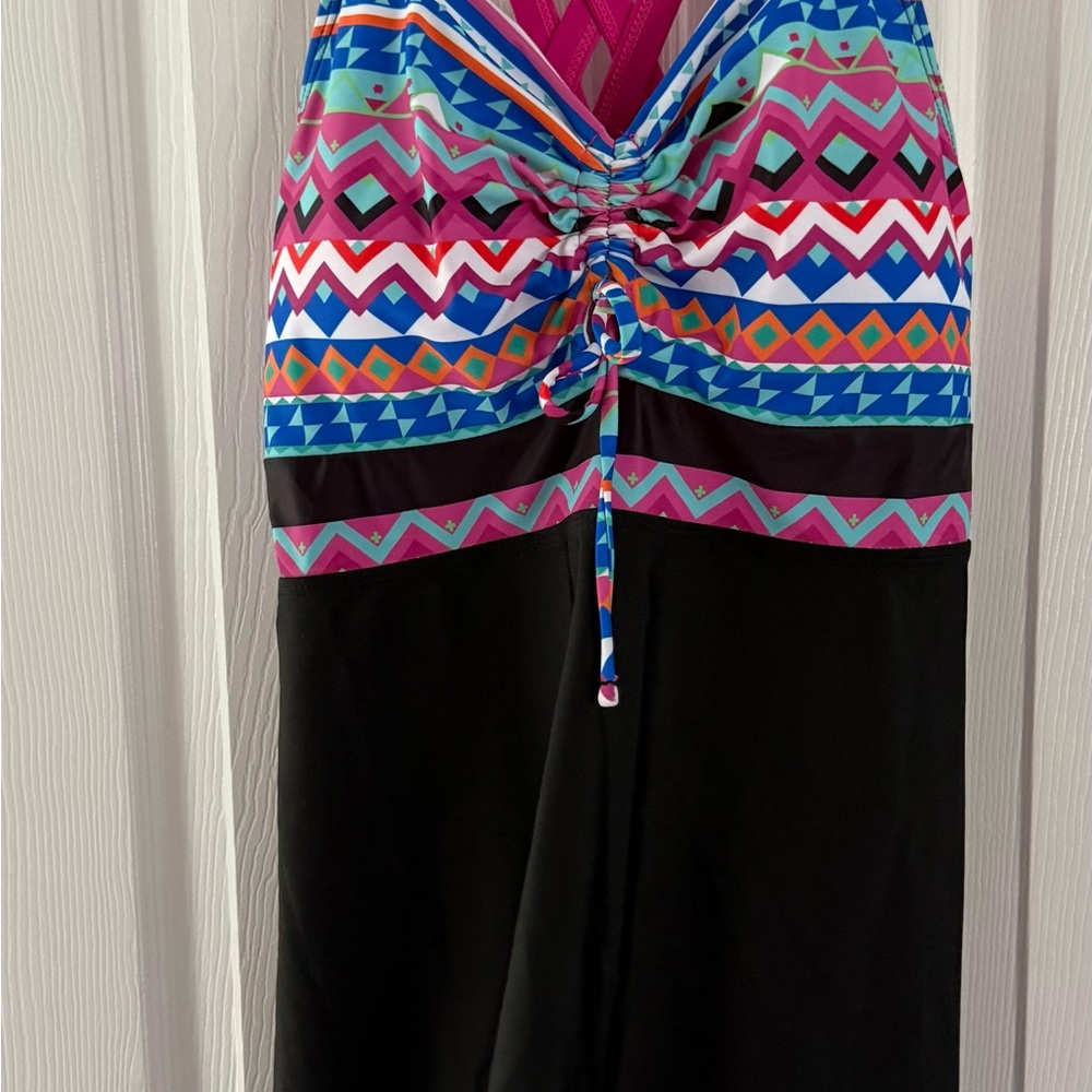 Colorful Geometric Women's One-Piece Swimsuit